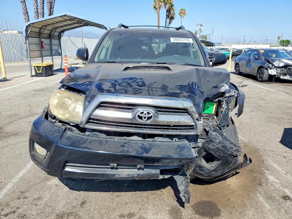 2007 Toyota 4runner VIN JTEBU14R170123467 COPART salvage auction — FRONT END, Ca - Salvage Certificate, sold $7,100 on 2026-07-31 (photo 5)