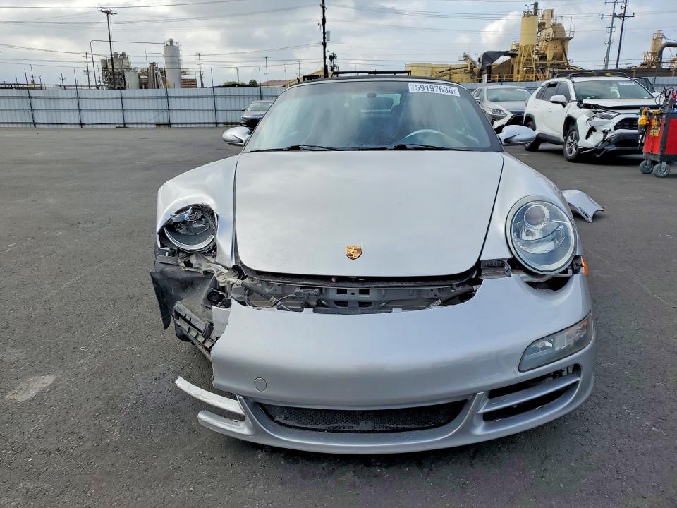 2007 Porsche 911 VIN WP0CA29937S765922 COPART salvage auction — FRONT END, Ca - Salvage Certificate, sold $13,200 on 2026-07-15 (photo 5)