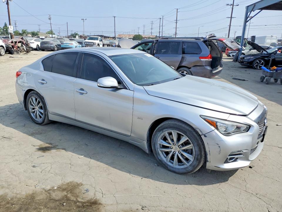 2016 Infiniti Q50 VIN JN1CV7AP0GM202054 COPART salvage auction — REAR END, Ca - Salvage Certificate, sold $2,650 on 2026-07-16 (photo 4)