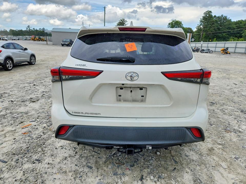 2020 Toyota Highlander VIN 5TDCZRAH3LS028789 COPART salvage auction — ROLLOVER, GA - CERT OF TITLE-SALVAGE, sold $5,800 on 2026-08-29 (photo 6)