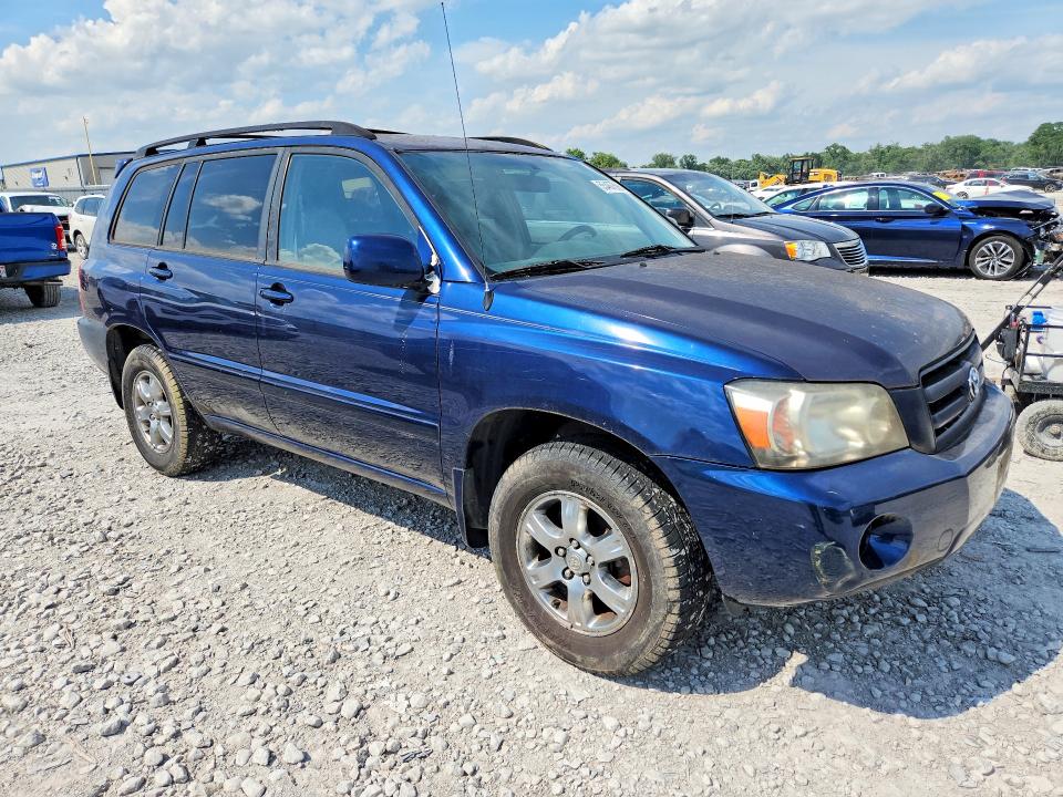 2005 Toyota Highlander VIN JTEEP21AX50075800 COPART salvage auction — MINOR DENT/SCRATCHES, Il - Certificate Of Title, sold $875 on 2026-07-19 (photo 4)