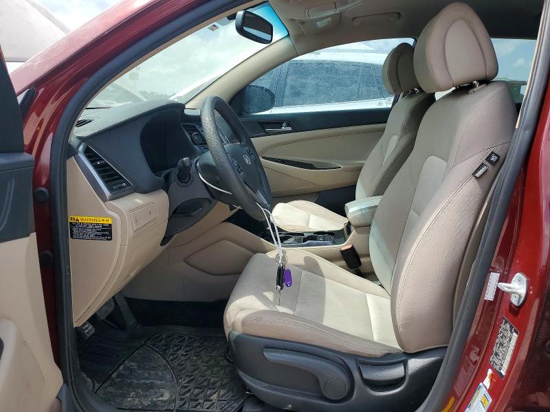 2017 Hyundai Tucson VIN KM8J23A40HU393922 COPART salvage auction — NORMAL WEAR, Tx - Certificate Of Title, sold $3,000 on 2026-07-10 (photo 7)