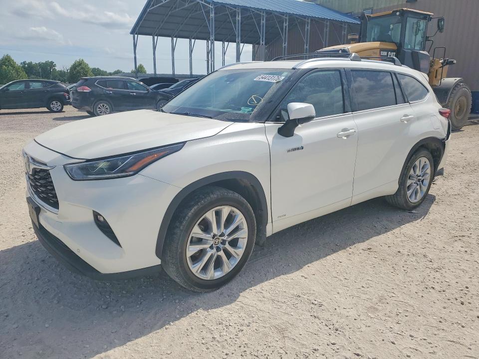 2021 Toyota Highlander VIN 5TDXBRCH0MS524041 COPART salvage auction — REAR END, Ks - Cert Of Title-Salvage, sold $100 on 2026-07-21 (photo 1)