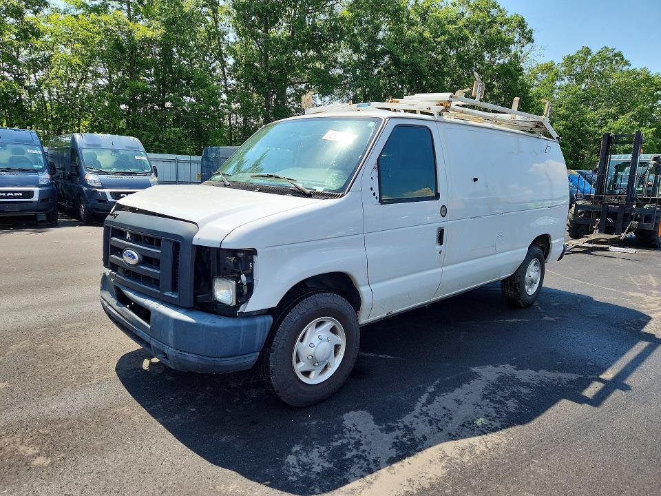 2014 Ford Econoline VIN 1FTNE2EL8EDB13815 COPART salvage auction — FRONT END, Nj - Certificate Of Title, sold $1,450 on 2026-07-09 (photo 1)
