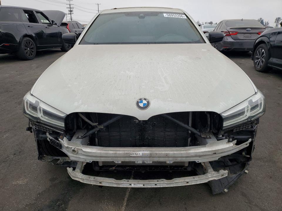 2021 BMW 5er VIN WBA53BH0XMCF69844 COPART salvage auction — FRONT END, Ca - Salvage Certificate, sold $8,700 on 2026-08-17 (photo 5)