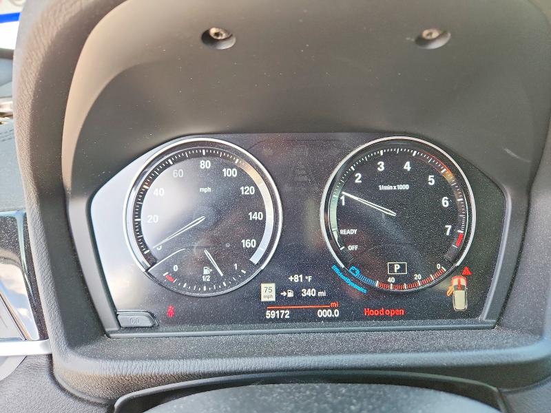 2021 BMW X1 VIN WBXJG7C01M5S08629 COPART salvage auction — FRONT END, Tx - Salvage Vehicle Title, sold $4,650 on 2026-07-23 (photo 9)