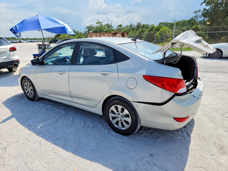 2016 Hyundai Accent VIN KMHCT4AE7GU013073 COPART salvage auction — REAR END, Fl - Cert Of Title Slvg Rebuildable, sold $1,200 on 2026-07-08 (photo 2)