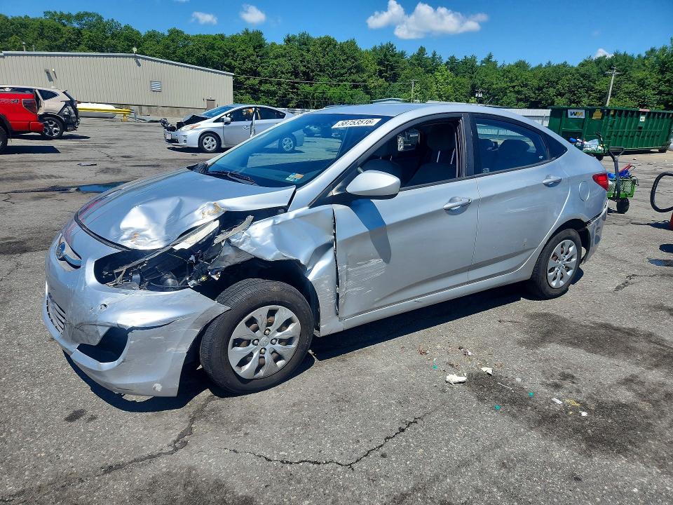 2016 Hyundai Accent VIN KMHCT4AEXGU089273 COPART salvage auction — FRONT END, Sc - Cert Of Title-Salvage, sold $475 on 2026-07-21 (photo 1)