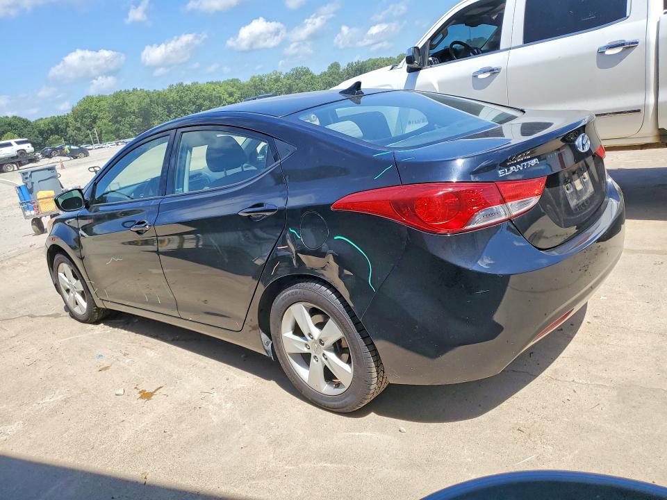 2013 Hyundai Elantra VIN KMHDH4AE1DU020893 COPART salvage auction — REAR END, Ar - Cert Of Title-Salvage, sold $500 on 2026-07-13 (photo 2)