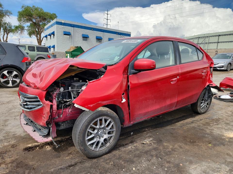 2018 Mitsubishi Mirage VIN ML32F3FJ8JHF12512 COPART salvage auction — REAR END, Nm - Non-Repairable Vehicle Cert, sold $175 on 2026-07-27 (photo 1)
