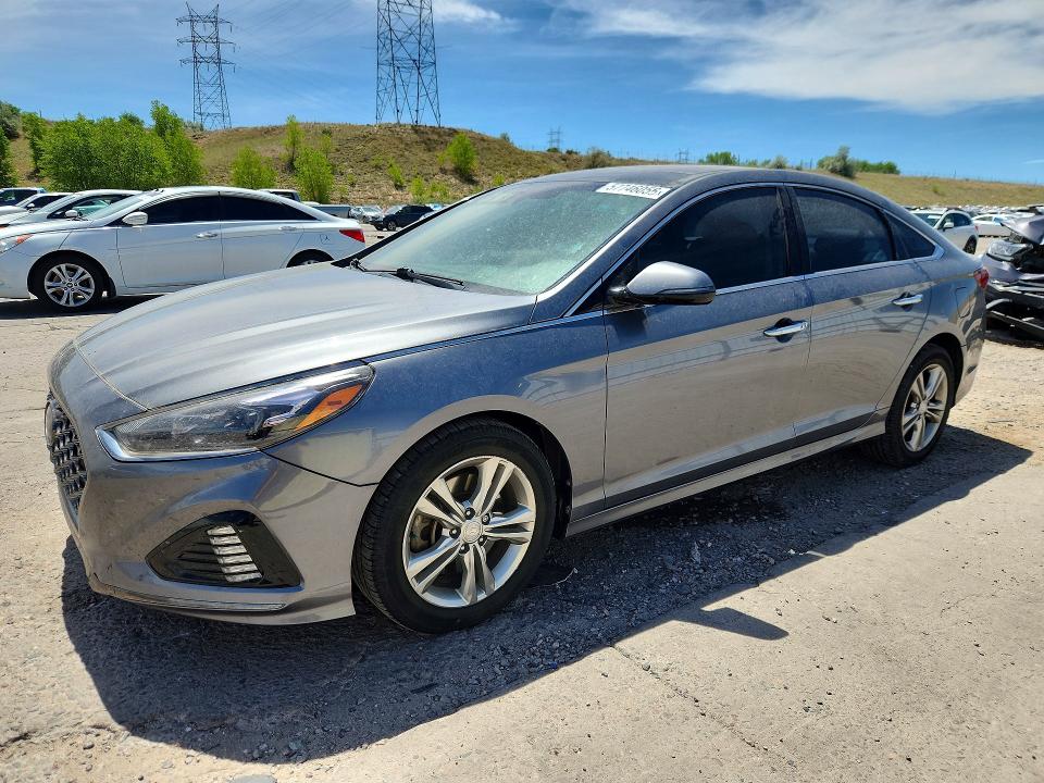 2018 Hyundai Sonata VIN 5NPE34AFXJH707599 COPART salvage auction — UNDERCARRIAGE, Il - Cert Of Title-Rebuilt, sold $3,000 on 2026-07-06 (photo 1)