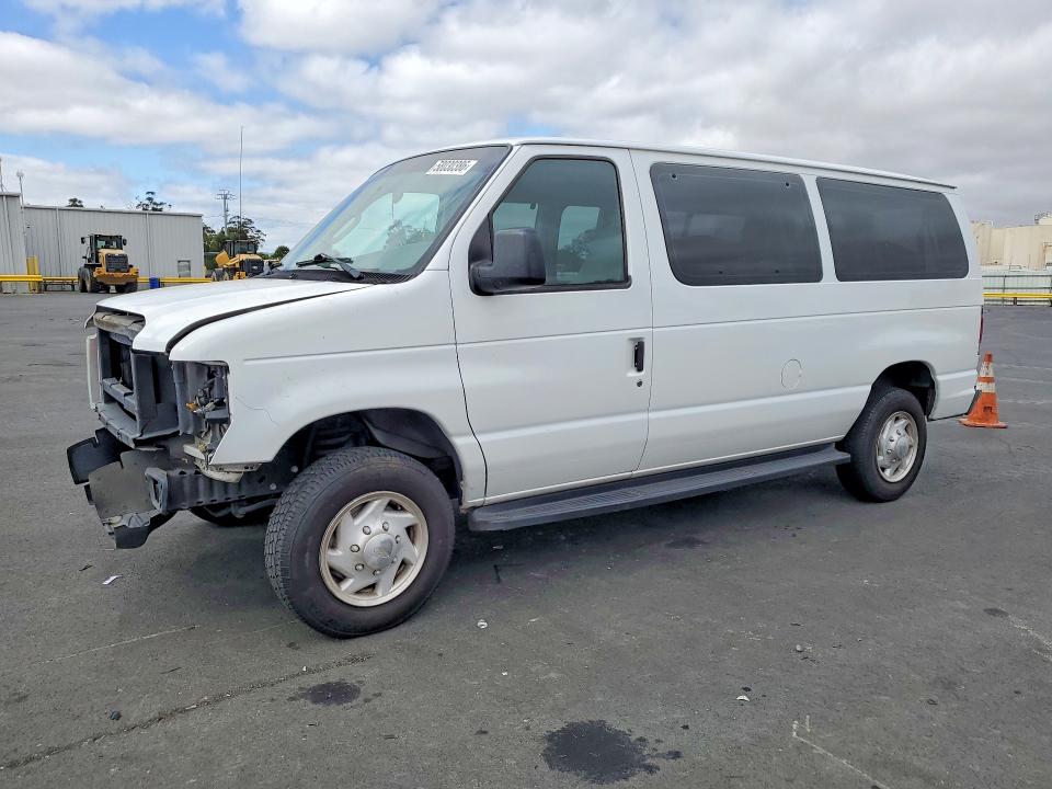2008 Ford Econoline e350 VIN 1FBNE31LX8DB00777 COPART salvage auction — FRONT END, Ca - Salvage Certificate, sold $1,950 on 2026-07-08 (photo 1)