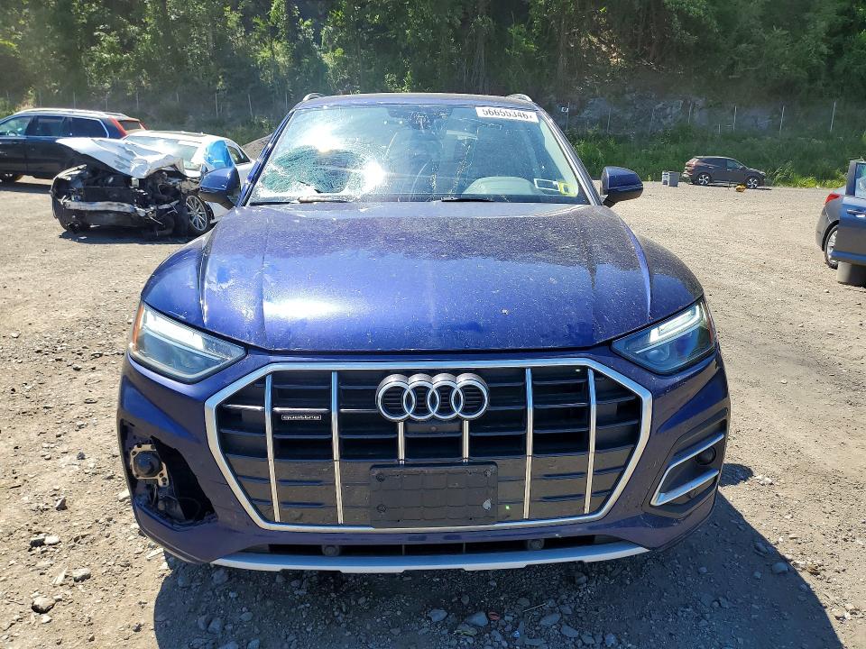2021 Audi Q5 VIN WA1BAAFY7M2033185 COPART salvage auction — ROOF, Ny - Mv-907A Salvage Certificate, sold $6,600 on 2026-07-14 (photo 5)