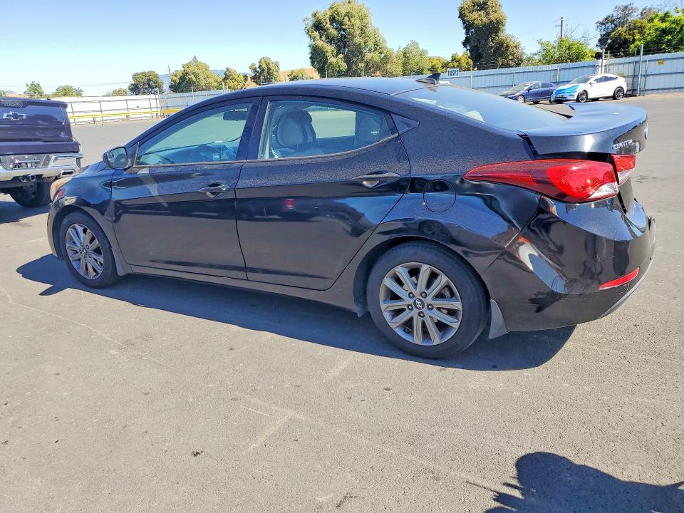 2014 Hyundai Elantra VIN KMHDH4AE7EU174154 COPART salvage auction — REAR END, CA - SALVAGE CERTIFICATE, sold $1,250 on 2026-07-13 (photo 2)