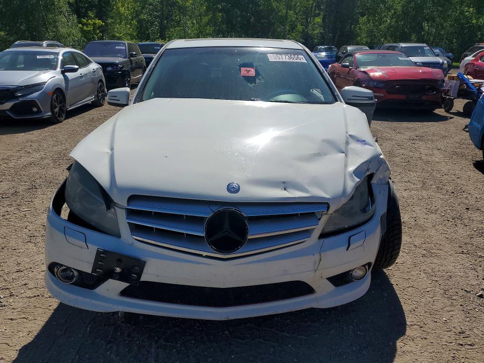 2010 Mercedes-benz C-klasse VIN WDDGF8BB1AF454062 COPART salvage auction — FRONT END, On - Permit No Brand - Unfit, sold $625 on 2026-07-16 (photo 5)