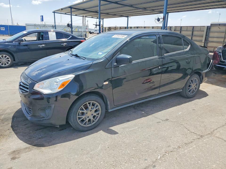 2019 Mitsubishi Mirage VIN ML32F3FJ9KHF16280 COPART salvage auction — REAR END, Tx - Salvage Vehicle Title, sold $1,550 on 2026-07-17 (photo 1)