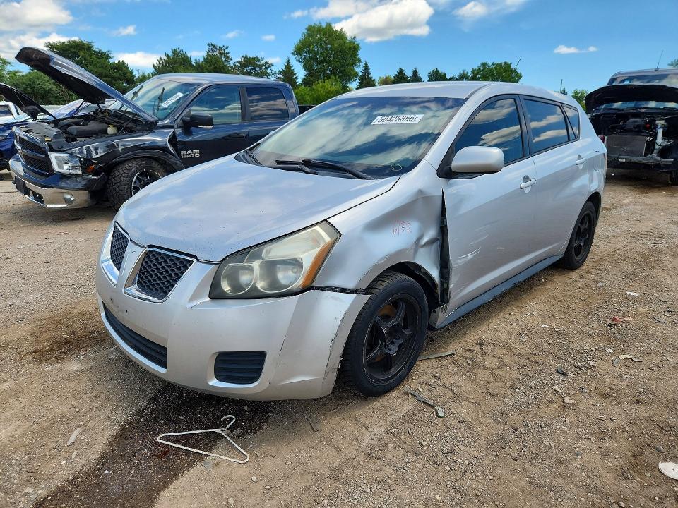 2009 Pontiac Vibe VIN 5Y2SP670X9Z443102 COPART salvage auction — FRONT END, IL - SALVAGE CERTIFICATE, sold $350 on 2026-07-28 (photo 1)