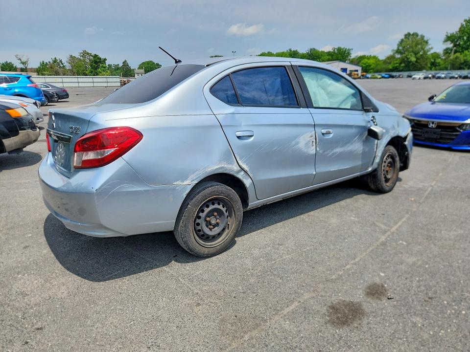 2017 Mitsubishi Mirage VIN ML32F3FJ3HHF15330 COPART salvage auction — ROLLOVER, Nj - Cert Of Title-Salvage, sold $400 on 2026-07-14 (photo 3)