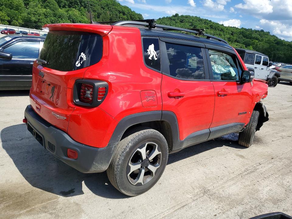 2021 Jeep Renegade VIN ZACNJDC14MPM36782 COPART salvage auction — FRONT END, Pa - Certificate Of Salvage, sold $625 on 2026-07-30 (photo 3)
