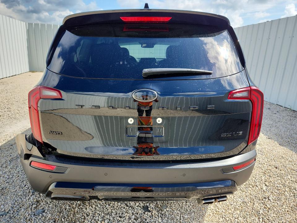 2021 Kia Telluride VIN 5XYP5DHC2MG109324 COPART salvage auction — SIDE, FL - CERTIFICATE OF TITLE, sold $5,900 on 2026-07-07 (photo 6)