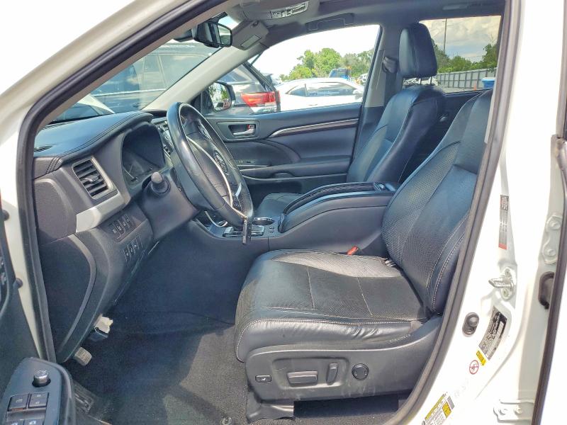 2016 Toyota Highlander VIN 5TDDKRFH1GS308041 COPART salvage auction — FRONT END, Fl - Cert Of Title Slvg Rebuildable, sold $3,750 on 2026-07-24 (photo 7)