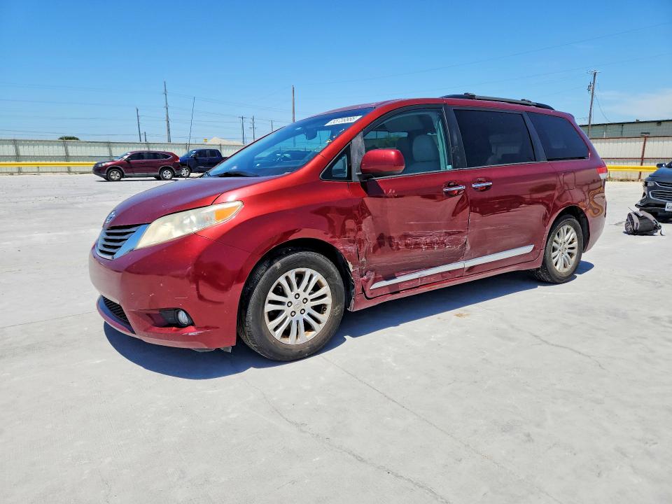 2012 Toyota VIN 5TDYK3DC3CS243564 COPART salvage auction — SIDE, Tx - Salvage Vehicle Title, sold $2,250 on 2026-07-10 (photo 1)