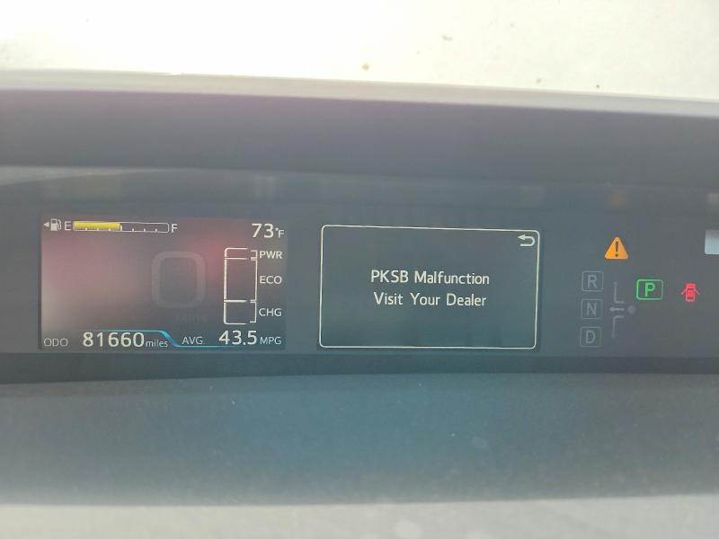 2019 Toyota Prius VIN JTDL9RFU6K3008865 COPART salvage auction — FRONT END, Ca - Salvage Certificate, sold $3,250 on 2026-07-24 (photo 9)