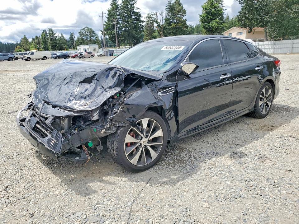 2016 Kia Optima VIN 5XXGW4L25GG052301 COPART salvage auction — FRONT END, Wa - Bill Of Sale, sold $750 on 2026-07-07 (photo 1)