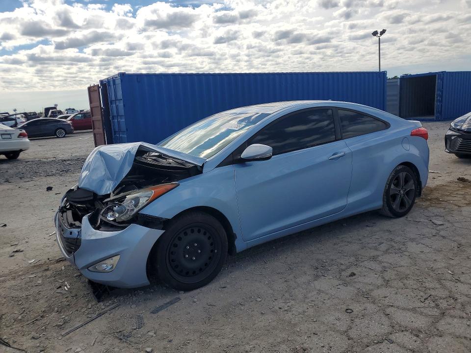 2013 Hyundai Elantra VIN KMHDH6AE8DU013354 COPART salvage auction — FRONT END, In - Cert Of Title-Salvage Title, sold $325 on 2026-07-21 (photo 1)