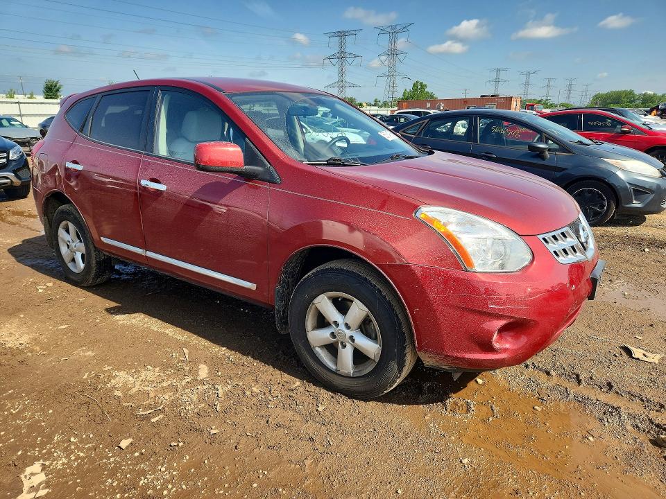 2013 Nissan Rogue VIN JN8AS5MT7DW521188 COPART salvage auction — SIDE, Il - Salvage Certificate, sold $1,100 on 2026-07-16 (photo 4)