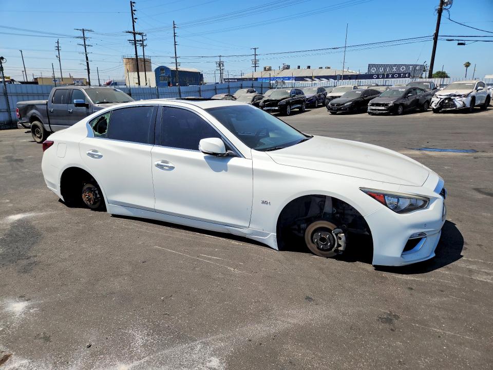 2018 Infiniti Q50 VIN JN1EV7AP2JM362758 COPART salvage auction — VANDALISM, Ca - Salvage Certificate, sold $4,350 on 2026-07-15 (photo 4)