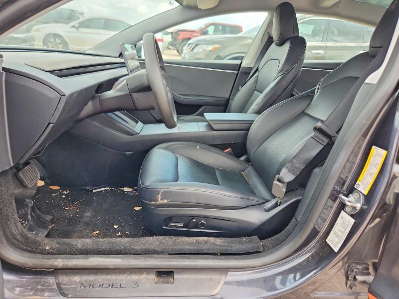 2024 Tesla Model 3 VIN 5YJ3E1EA0RF869685 COPART salvage auction — FRONT END, Tx - Salvage Vehicle Title, sold $13,499 on 2026-07-14 (photo 7)
