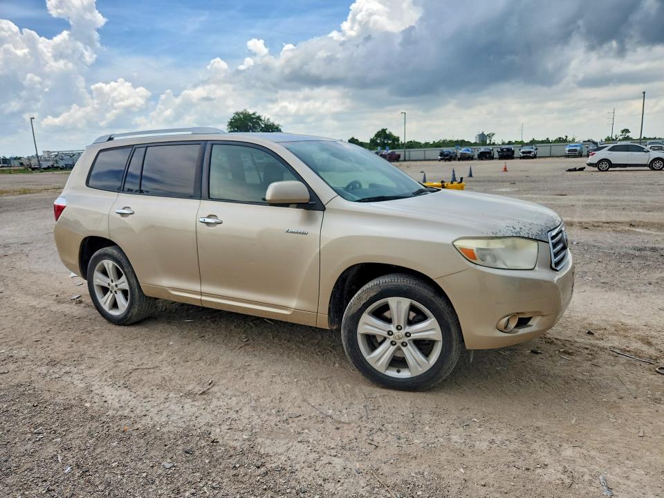 2008 Toyota Highlander VIN JTEDS42AX82006375 COPART salvage auction — FRONT END, Tx - Salvage Vehicle Title, sold $2,400 on 2026-07-15 (photo 4)
