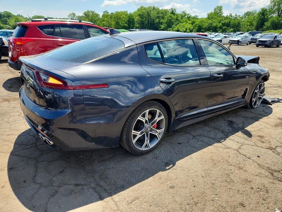 2019 Kia Stinger VIN KNAE35LC8K6043725 COPART salvage auction — FRONT END, Ct - Cert Of Title-Salvage, sold $3,350 on 2026-07-14 (photo 3)