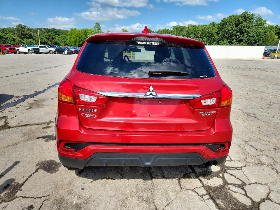 2018 Mitsubishi Outlander VIN JA4AR3AU3JZ013474 COPART salvage auction — HAIL, MO - SALVAGE CERTIFICATE OF TITLE, sold $3,200 on 2026-07-29 (photo 6)