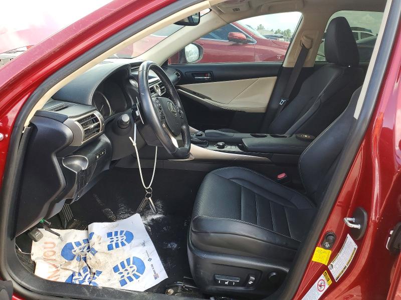 2015 Lexus Is VIN JTHBF1D20F5066440 COPART salvage auction — WATER/FLOOD, Tx - Salvage Title-Flood Damage, sold $2,000 on 2026-07-07 (photo 7)