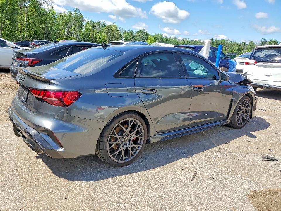 2025 Audi Rs3 VIN WUAGWCGYXSA911303 COPART salvage auction — FRONT END, ON - PERMIT SALVAGE, sold $325 on 2026-08-06 (photo 3)