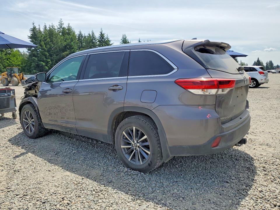 2019 Toyota VIN 5TDJZRFH5KS719885 COPART salvage auction — FRONT END, Wa - Bill Of Sale, sold $8,800 on 2026-07-14 (photo 2)