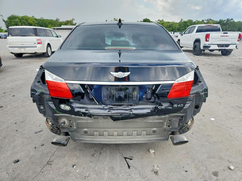 2011 Hyundai Genesis VIN KMHGC4DF2BU124385 COPART salvage auction — REAR END, Fl - Cert Of Title Slvg Rebuildable, sold $350 on 2026-07-06 (photo 6)