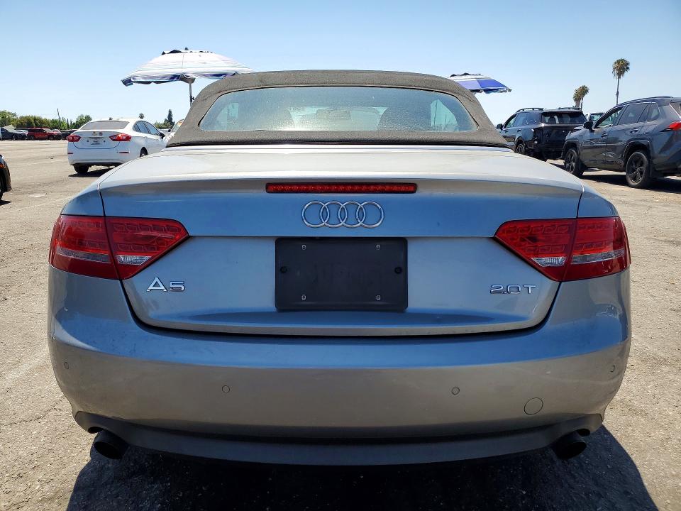 2011 Audi A5 VIN WAUJFAFH3BN008411 COPART salvage auction — FRONT END, Ca - Salvage Certificate, sold $1,200 on 2026-07-31 (photo 6)