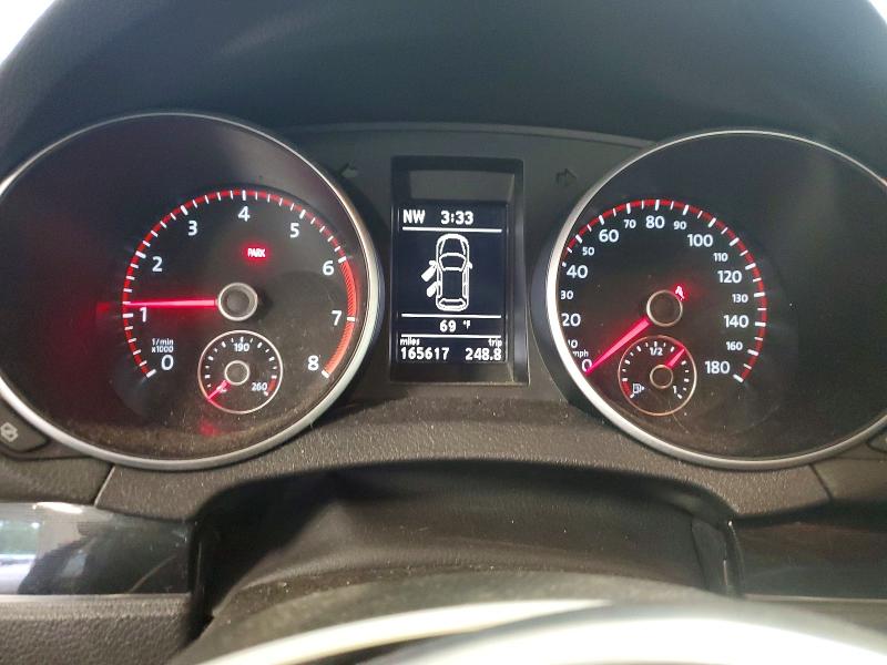2012 Volkswagen Gti VIN WVWGV7AJ9CW084210 COPART salvage auction — FRONT END, Mn - Cert Of Title-Prior Salvage, sold $1,800 on 2026-07-09 (photo 9)