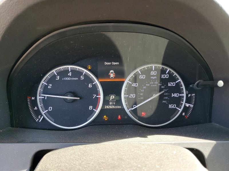 2016 Acura Rdx VIN 5J8TB4H7XGL009931 COPART salvage auction — FRONT END, Il - Salvage Certificate, sold $800 on 2026-07-03 (photo 9)