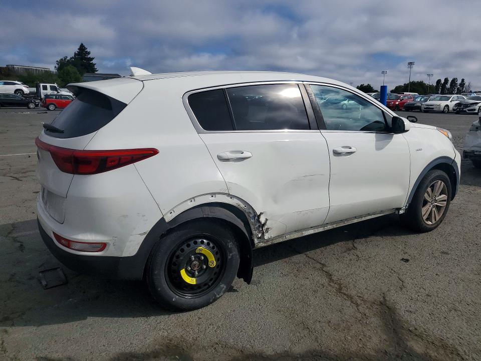 2018 Kia Sportage VIN KNDPMCAC8J7444474 COPART salvage auction — SIDE, Ca - Salvage Certificate, sold $2,950 on 2026-07-06 (photo 3)