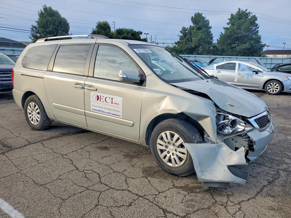 2012 Kia SEDONA VIN KNDMG4C75C6495178 COPART salvage auction — FRONT END, Oh - Cert Of Title-Salvage, sold $1,400 on 2026-07-08 (photo 4)