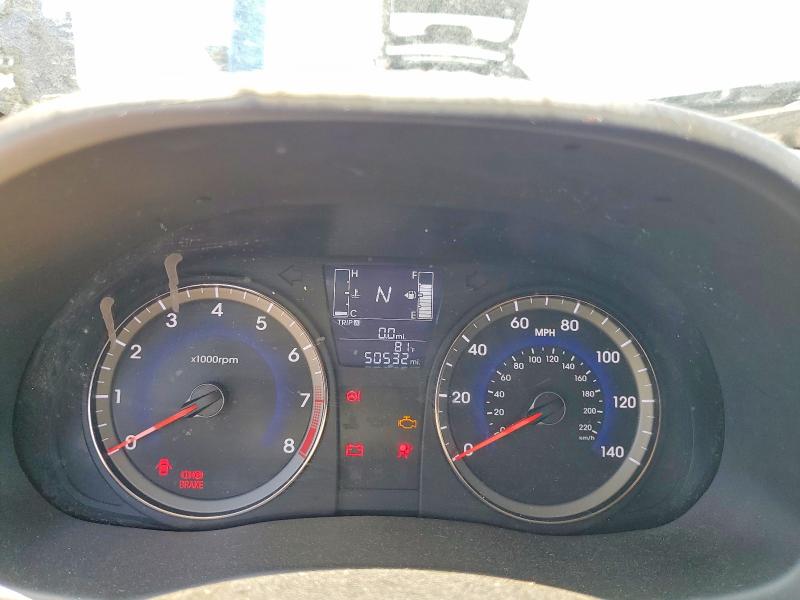 2016 Hyundai Accent VIN KMHCT4AE6GU085401 COPART salvage auction — FRONT END, Ca - Salvage Certificate, sold $325 on 2026-07-28 (photo 9)