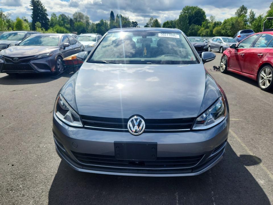 2017 Volkswagen Golf VIN 3VW217AU6HM002972 COPART salvage auction — MECHANICAL, Or - Salvage Title Certificate, sold $125 on 2026-07-29 (photo 5)