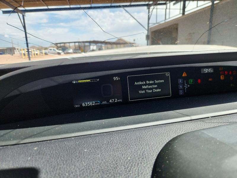 2018 Toyota Prius VIN JTDKARFU5J3551271 COPART salvage auction — FRONT END, Az - Cert Of Title - Salvage, sold $175 on 2026-07-28 (photo 9)