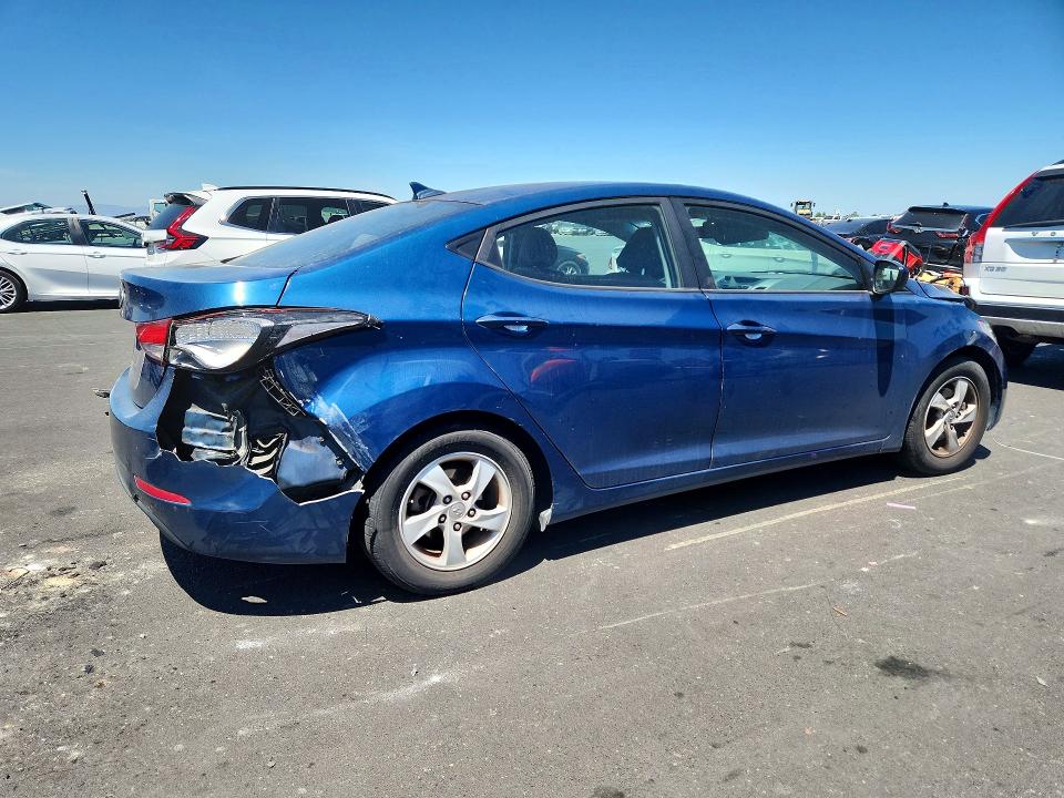 2014 Hyundai VIN KMHDH4AE8EU203192 COPART salvage auction — FRONT END, Ca - Salvage Certificate, sold $925 on 2026-07-06 (photo 3)