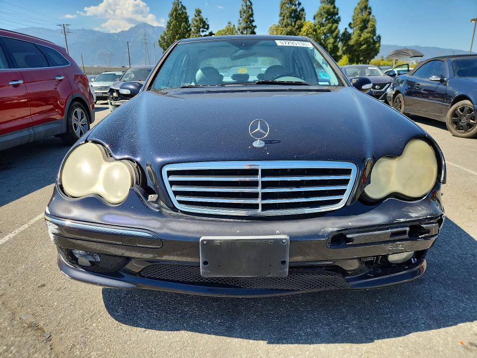 2005 Mercedes-benz C-klasse VIN WDBRF40J15F682475 COPART salvage auction — FRONT END, Ca - Salvage Certificate, sold $450 on 2026-07-16 (photo 5)