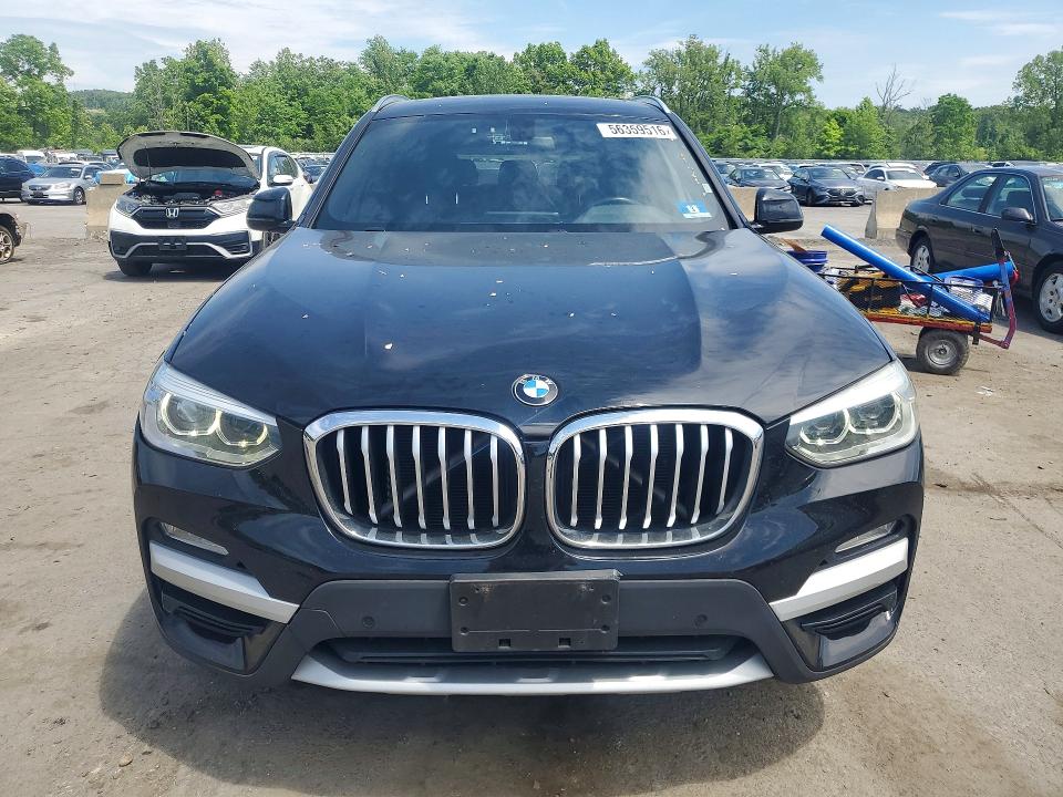 2018 BMW X3 VIN 5UXTR9C52JLC73733 COPART salvage auction — REAR END, Ny - Mv-907A Salvage Certificate, sold $9,700 on 2026-07-09 (photo 5)